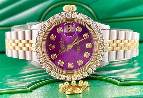 womens rolex replica purple dial|purple rolex references.